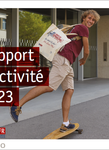 Page De Couv Ra 2023 Rapport d'activité 2023 - HETS Fribourg - Converture