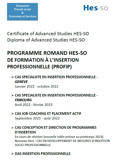 Couverture Plaquette PROFIP Rev